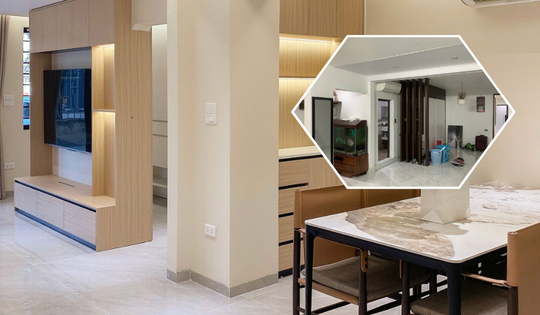 Hồi sinh căn hộ cũ 110m2 thành tổ ấm 3 phòng ngủ tiện nghi ấm cúng với 800 triệu đồng