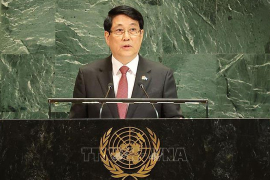 Chủ tịch nước Lương Cường: Tôn vinh giá trị của hòa bình, chuyển đổi mạnh mẽ để kiến tạo tương lai bền vững