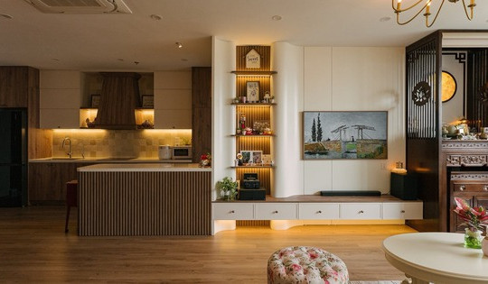 Căn hộ 90m2 phong cách farmhouse: Tổ ấm mộc mạc, đầy chất thơ giữa Hà Nội