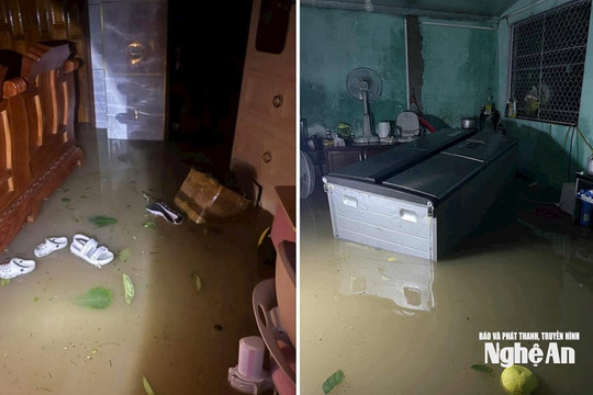 Bão Bualoi quần thảo suốt đêm, bà con Nghệ An, Hà Tĩnh trắng đêm chống mưa lũ