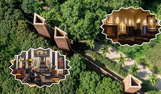 Không gian đậm phong cách Đạo Mẫu bên trong căn biệt phủ lọt TOP 14 kiến trúc hay nhất thế giới của ‘vua hài đất Bắc’