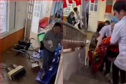 Video: Nước lũ tràn vào bệnh viện ở Sơn La