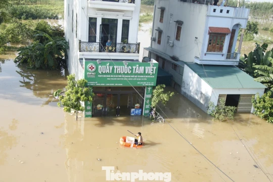 Cảnh ngập lụt lịch sử ở Bắc Ninh