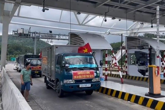 Tập đoàn Đèo Cả thông báo miễn phí qua trạm cho tất cả xe cứu trợ