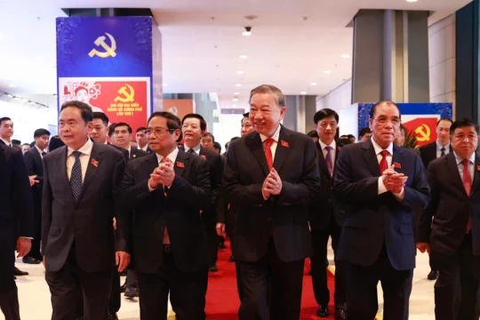 Tổng Bí thư Tô Lâm dự và phát biểu chỉ đạo tại Đại hội Đảng bộ Chính phủ