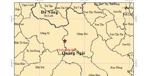 8 trận động đất liên tiếp ở Quảng Ngãi, vùng tâm chấn rung lắc mạnh