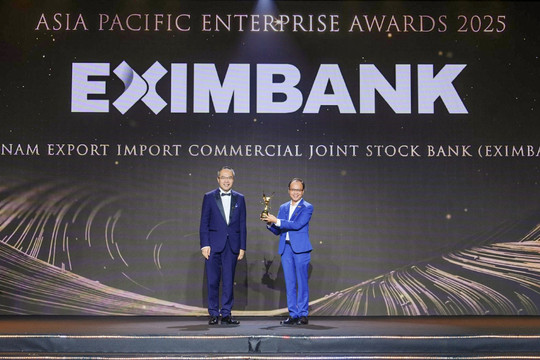 Eximbank được vinh danh 'Doanh nghiệp xuất sắc Châu Á' và ' Doanh nghiệp tăng trưởng nhanh' tại Apea 2025