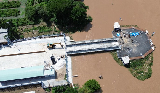 Chỉ ít tháng nữa, chính thức khánh thành bến phà 200 tỷ nối đôi bờ sông Tiền, kết nối 2 tỉnh ĐBSCL