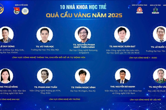 Công bố 10 nhà khoa học trẻ đoạt giải Quả cầu Vàng 2025