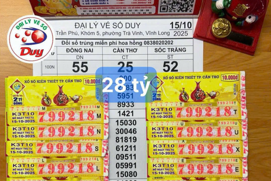 Mua vé số online, người phụ nữ ở Cần Thơ bất ngờ trúng gần 26 tỉ đồng