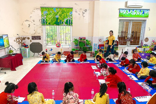 Năm 2035, 100% con em từ 6 tháng tuổi của công nhân sẽ được học mầm non chất lượng