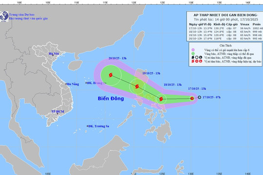 Thông tin mới nhất về áp thấp nhiệt đới có thể mạnh lên thành bão số 12
