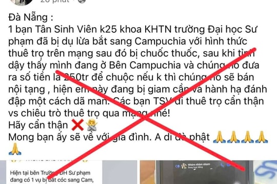 Công an phát cảnh báo quan trọng, người dân, cán bộ, giảng viên và sinh viên đặc biệt lưu ý!