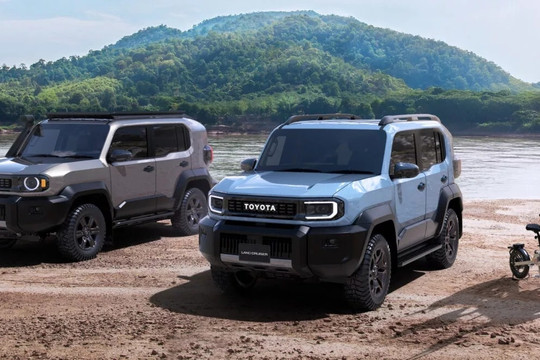 Hậu duệ của Land Cruiser: Thân hình nhỏ nhắn nhưng gầm cao, cản tháo rời, dáng cơ bắp, sinh ra để vượt địa hình