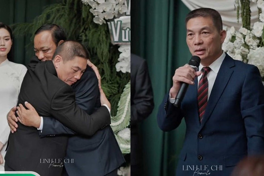 Bố chồng Chủ tịch Tập đoàn của Hoa hậu Đỗ Hà: Phong thái chuẩn mực, lời dặn dò hai con được khen hiếm có