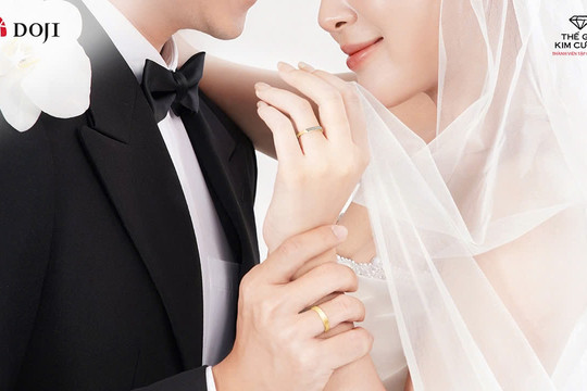 Đi tìm cặp nhẫn cưới định mệnh cho ngày đại hỷ tại DOJI và Thế Giới Kim Cương