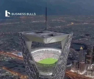 Sự thật về sân vận động nằm trên đỉnh tòa tháp chọc trời 300m, sức chứa 46.000 chỗ phục vụ World Cup đang gây 'bão' mạng