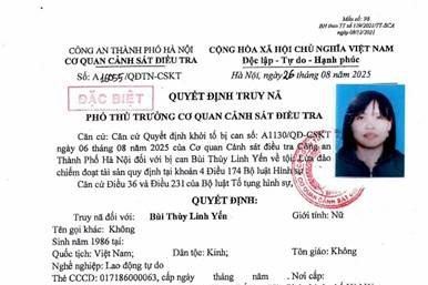 Truy nã toàn quốc cô giáo mầm non Bùi Thùy Linh Yến