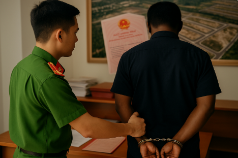 Bắt khẩn cấp cán bộ văn phòng đăng ký đất đai sinh năm 1986