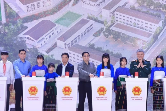 Đồng loạt khởi công xây dựng trường nội trú tại các xã biên giới