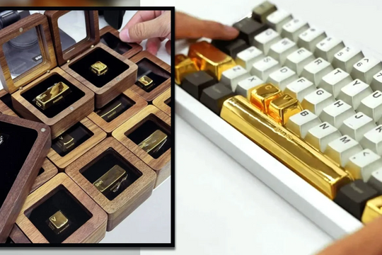 Công ty Trung Quốc tặng phím bằng vàng thật cho nhân viên, giá trị lên tới 1 tỷ đồng