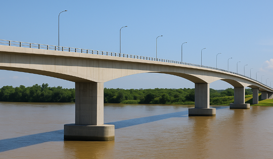 Sắp xây dựng cầu vượt quy mô nối đôi bờ sông Cái Lớn, kết nối 2 tỉnh Đồng bằng sông Cửu Long