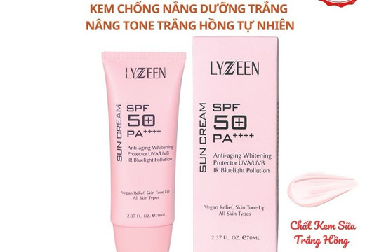 Sản phẩm kem chống nắng LYZEEN bị xác định là hàng giả, Bộ Y tế yêu cầu thu hồi khẩn trên toàn quốc