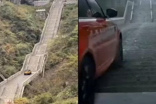 Dùng xe điện bắt chước Land Rover leo 999 bậc thang, hãng ô tô Trung Quốc nhận cái kết đắng
