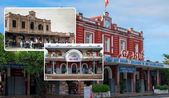 Nhà ga hơn trăm  tuổi lâu đời bậc nhất Việt Nam, được xây từ thời Pháp thuộc vừa trở thành biểu tượng du lịch mới của vùng đất cố đô