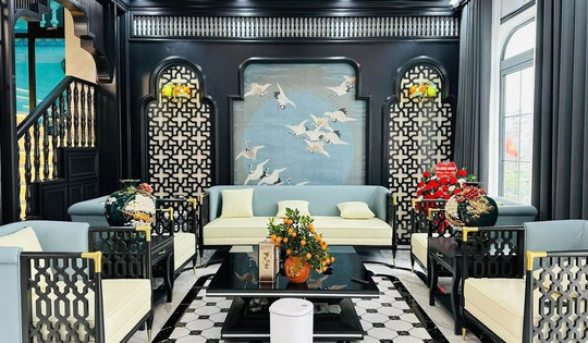 Bỏ phố về quê, gia chủ 35 tuổi xây biệt thự Indochine hoành tráng tại quê nhà Ninh Bình