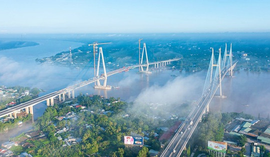Cầu dây văng đầu tiên của người Việt: Hơn 5.000 tỷ, là tuyến đường quan trọng kết nối 2 tỉnh ĐBSCL