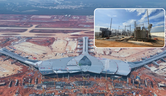 Siêu sân bay lớn nhất Việt Nam lọt TOP thế giới chính thức hoàn thành đóng điện trạm biến áp 119 tỷ đồng