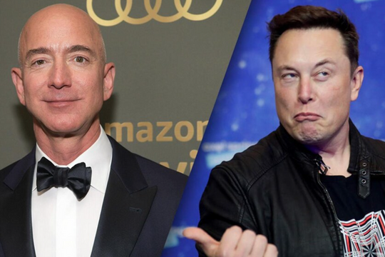 Jeff Bezos tái xuất trong lĩnh vực vũ trụ, Elon Musk lập tức mỉa mai ‘kẻ bắt chước’