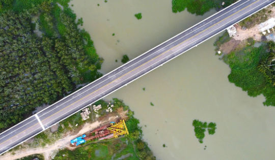 Sắp chính thức thông xe cây cầu 600m vượt sông Sài Gòn, do Đèo Cả thi công