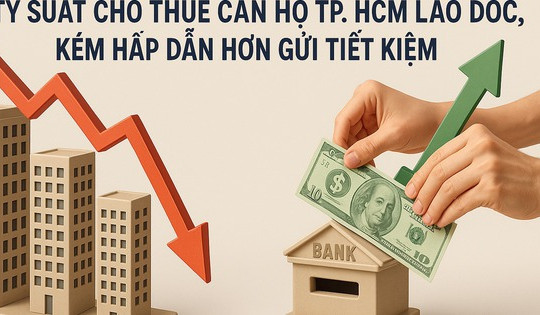 Tỷ suất cho thuê căn hộ TP. HCM lao dốc, kém hấp dẫn hơn gửi tiết kiệm
