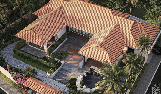 Khoảng lặng dịu dàng trong căn nhà 250m2 giữa lòng Quảng Bình: Bản giao hưởng giữa thiên nhiên và truyền thống