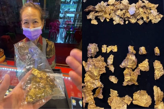 Đang nhổ cỏ, cụ bà bỗng nhặt được mớ vàng trị giá gần 82 triệu đồng