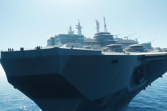 Láng giềng Việt Nam xây hòn đảo nổi nặng gần 80.000 tấn, có thể chịu được bom hạt nhân và siêu bão cấp 17