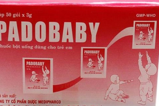 Thuốc hạ sốt dành cho trẻ em Padobaby bị thu hồi khẩn trên toàn quốc