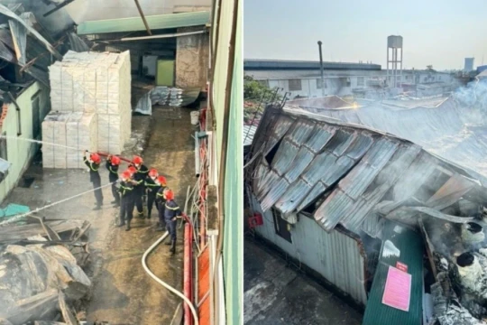 Cháy công ty giấy ở Phú Thọ, thiệt hại khoảng 8,5 tỷ đồng