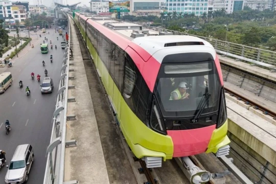 Khởi công tuyến tàu điện Văn Cao - Hòa Lạc vào ngày 19/12