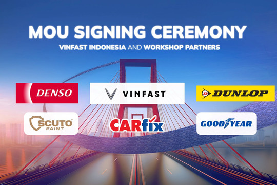 VinFast hợp tác 5 đối tác quốc tế, mở rộng hệ sinh thái dịch vụ hậu mãi tại Indonesia