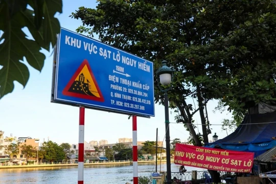 31 điểm sạt lở nguy hiểm ở TPHCM