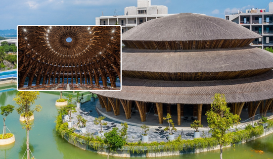 Ngôi nhà tre quy mô lớn nhất Đông Nam Á tại Việt Nam: Cao ngang ngửa ngôi nhà 5 tầng, không dùng bất kỳ vật liệu nào kết nối