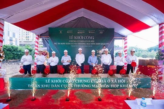 Khởi công xây dựng hơn 300 căn nhà ở xã hội tại phường Phú Thuận, TP. HCM