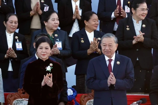 Tổng Bí thư Tô Lâm và Phu nhân dự Lễ kỷ niệm 50 năm Quốc khánh Lào