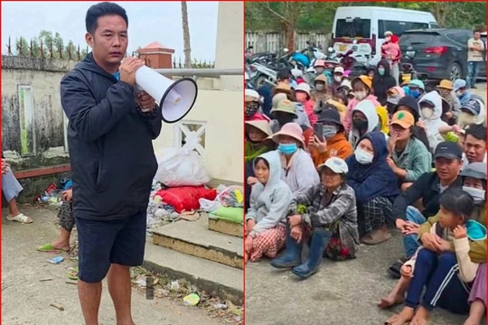 Trưởng thôn 42 tuổi đi chân đất phát quà cứu trợ, đọc vanh vách tên 3.200 người dân không cần danh sách