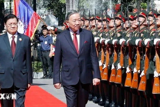 Việt - Lào ra Tuyên bố chung nhân chuyến thăm của Tổng Bí thư Tô Lâm
