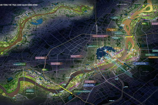 Liên danh Văn Phú đề xuất đầu tư dự án trục đại lộ cảnh quan sông Hồng