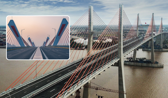 Siêu cầu dây văng lọt TOP nhiều nhịp nhất thế giới: Do người Việt xây dựng, nằm trên tuyến cao tốc đắt nhất cả nước